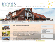 Tablet Screenshot of gaestehaus-euken.de